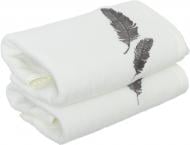 Набор полотенец Перышки с вышивкой 2 шт. 40x70 см белый La Nuit