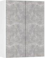 Шафа верхня МС Ідея ЛОФТ 80х105х31,6 см бетон/білий Грейд