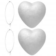Заготовка пенопластовая Сердца 10 см 743117 2 шт. Santi