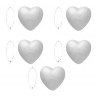 Заготовка пенопластовая Сердца 8,5 см 743118 5 шт. Santi