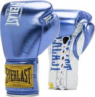 Боксерские перчатки Everlast Pro Fight Metallic р. 10 10oz голубой