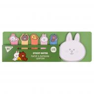 Блоки бумажные самоклеящиеся Line Friends Cony в наборе 120 листов (6х20) YES