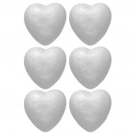 Заготовка пенопластовая Сердца 5 см 743120 6 шт. Santi