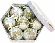 Набор игрушек Шар расписной с домиками d75 мм 7 шт./уп.