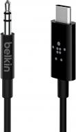 Адаптер Belkin USB Type-C - mini-jack 3,5 мм 0,9 м черный (F7U079BT03-BLK) audio + power RockStar