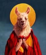 Картина на холсте Далай-Лама ©Lucia Heffernan 50x50 см Brushme CN5372L