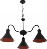 Люстра подвесная Геотон НСБ 02-3х60-179 ЛОФТ-180/3 3xE27 черный 47780