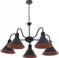 Люстра подвесная Геотон НСБ 02-5х60-180 Лофт-180/5 5xE27 черный 47781