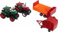 Игровой набор Shantou 2 фермерских трактора с прицепами JY42908