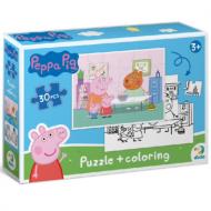 Пазлы DoDo Peppa Pig 2 в 1 30 элементов 6860902