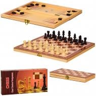 Набор настольных игор Shantou 3 в 1 (шахматы/шашки/нарды) S3031