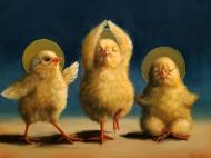 Картина на холсте Духовные цыплята ©Lucia Heffernan 30x30 см Brushme CN5360S Картина на холсте Духовные цыплята ©Lucia Heffernan 30x30 см Brushme CN5360S