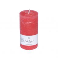 Свеча парафиновая цилиндр красная С06*15/1-3.3 Candy Light