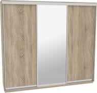 Шкаф-купе виват ВН 306 ДОМ ДСП 300x60x240 мм дуб сонома двери / зеркало / ДСП Шкаф-купе виват ВН 306 ДОМ ДСП 300x60x240 мм дуб сонома двери / зеркало / ДСП