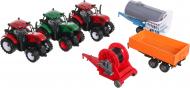 Игровой набор Shantou 3 фермерских трактора с прицепами 1:32 JY42919