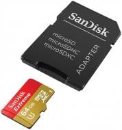 Карта памяти SanDisk Extreme microSDXC 64GB Class 10 UHS-3 R60/W40MB/s (SDSDQXN-064G-G46A)