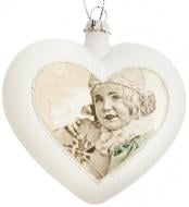 Елочная игрушка Сердце Ретро 10 см