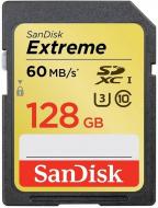 Карта памяти SanDisk Extreme SDXC 128GB Class 10 UHS-I U3 R60/W40MB/s (SDSDXN-128G-G46)