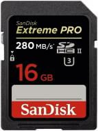 Карта пам'яті SanDisk ExtremePro 16GB SDHC Class 10 UHS-II R280/W250MB/s 4K Video (SDSDXPB-016G-G46)