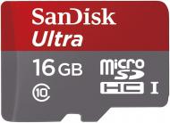 Карта памяти SanDisk Ultra 16GB microSDHC Class 10 UHS-I 48MB/s Android (SDSDQUAN-016G-G4A)