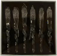 Набор игрушек Сосулька прозрачная 10 см 6 шт./уп.