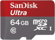 Карта памяти SanDisk Ultra 64GB microSDXC Class 10 UHS-I 48MB/s Android (SDSDQUAN-064G-G4A)