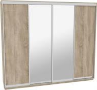 Шкаф-купе виват ВН 316 ДОМ ДСП 310x60x240 мм дуб сонома двери / зеркало / ДСП Шкаф-купе виват ВН 316 ДОМ ДСП 310x60x240 мм дуб сонома двери / зеркало / ДСП