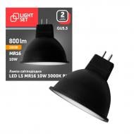 Лампа світлодіодна LIGHT SET LS BK 10 Вт MR16 GU5.3 220 В 3000 К