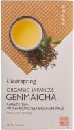 Чай зеленый Clearspring Genmaicha Organic с жареным рисом 20 шт. 1,8 г (Q0682)