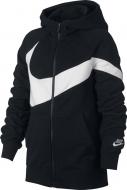 Джемпер Nike B NSW HBR HOODIE FZ FT STMT BV0789-010 р. M черный