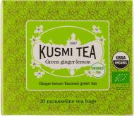 Чай зеленый Kusmi tea Ginger-Lemon органический 20 шт. 2 г (Q0789)