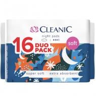 Для критичних днів Cleanic Прокладки гігієнічні нічні Soft night 16 шт.