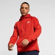 Джемпер Nike M NSW TCH FLC HOODIE FZ 928483-622 р. 2XL красный