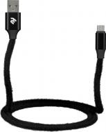 Кабель 2E USB – microUSB 1 м black (2E-CCMTAC-BLACK)