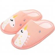 Тапочки детские Luna Kids Единорог, на резинке р.29 розовый
