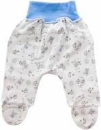 Ползунки Тімі текс на резинке 56 белый с голубым