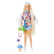 Кукла Barbie "Экстра" в цветочном образе HDJ45