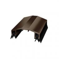 Соединительный Н-профиль из ТЭП-уплотнителем бронзовый 40x3000 мм