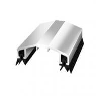Соединительный Н-профиль из ТЭП-уплотнителем серебряный 40x3000 мм