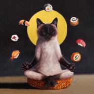 Картина на холсте Сиамская мечта ©Lucia Heffernan 30x30 см Brushme CN53305S