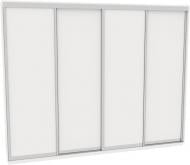 Шкаф-купе виват ВН 356 ДОМ ДСП 350x60x240 мм белый двери / ДСП