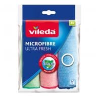 Серветки з мікрофібри Vileda ULTRA FRESH 30х30 см 3 шт./уп. різнокольорові