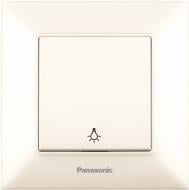 Выключатель кнопочный одноклавишный Panasonic Arkedia Slim кремовый 480100206