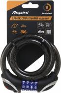 Замок велосипедный Aspini SCL-04С-BLK р.12x1000 мм черный