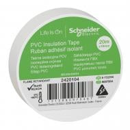 Лента изоляционная Schneider Electric 19 мм x 20 м белая ПВХ 2420104