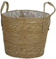 Корзинка плетеная с ручками и пленкой внутри 30х27 см HJ25-2-2