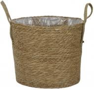 Корзинка плетеная с ручками и пленкой внутри 35х30 см HJ25-2-1