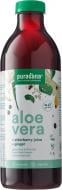 Сок Purasana концентрированный натуральный органический из алоэ вера и бузины с добавлением имбиря 1 л (S1927)