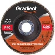 Круг пелюстковий Gradient Т27 корунд 125 мм P40 GGL0040