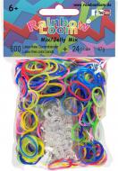 Набор для плетения Rainbow Loom резинки 600 колец 24 клипсы микс B0077